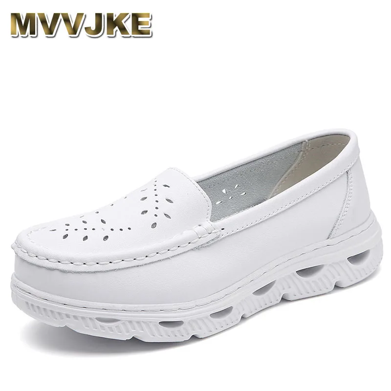 

Women's Nurse Shoes Summer Hollow out Breathable Slip-On Rubber Sole Comfortable Lightweight Walking Shoes