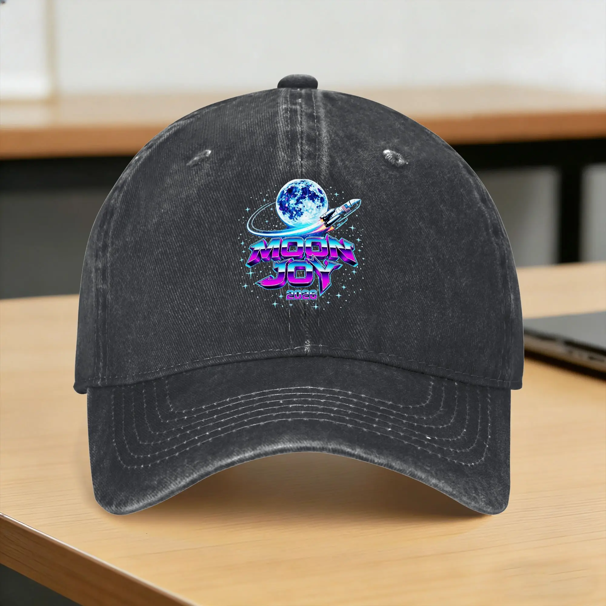 Moon Joy Space Exploration USA Moon Missions 2026 Casual Baseball Cap For Unisex Men Spring  Kpop Rock Trucker Hat