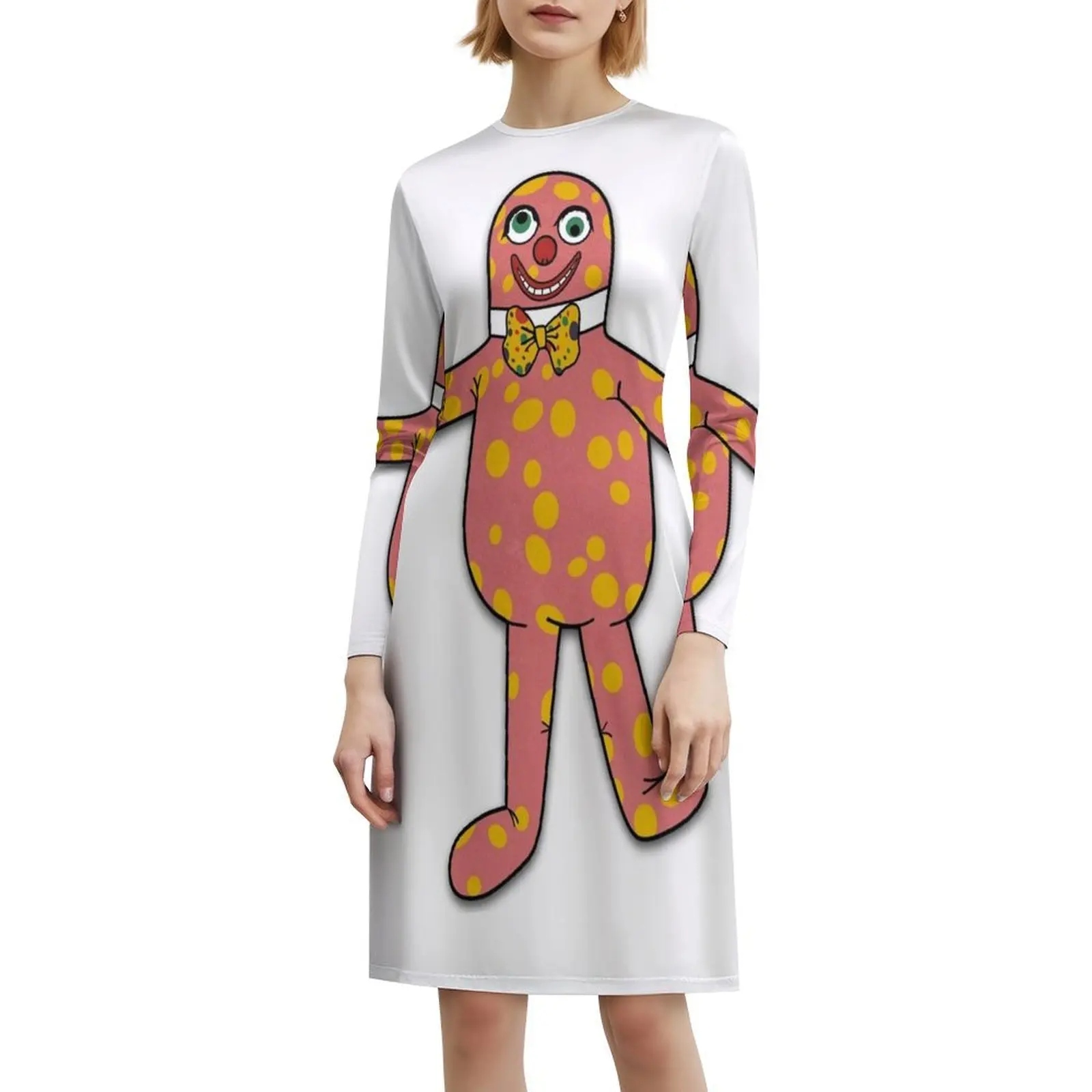 Винтажное богемное платье Mr Blobby III с пышными рукавами или вариантами без рукавов для женщин, платье Mr Blobby Blobby, женское платье 90-х годов, девяностых