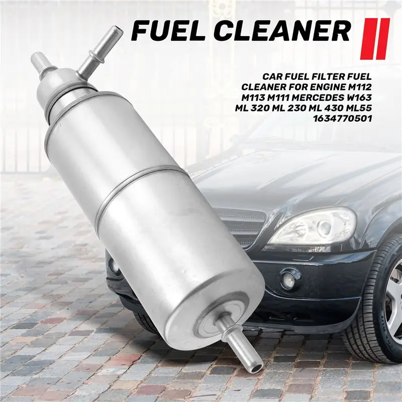 A73X-Car Fuel Filter Fuel Cleaner For Mercedes Engine M112 M113 M111 Mercedes W163 ML 320 ML 230 ML 430 ML55 1634770501