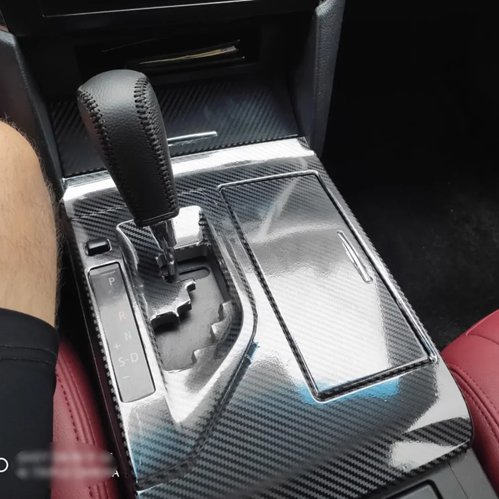 Car-Styling Wnętrze samochodu Konsola środkowa z włókna węglowego Zmiana koloru Naklejki Naklejki Do Toyoty Camry XV50 2012-2016