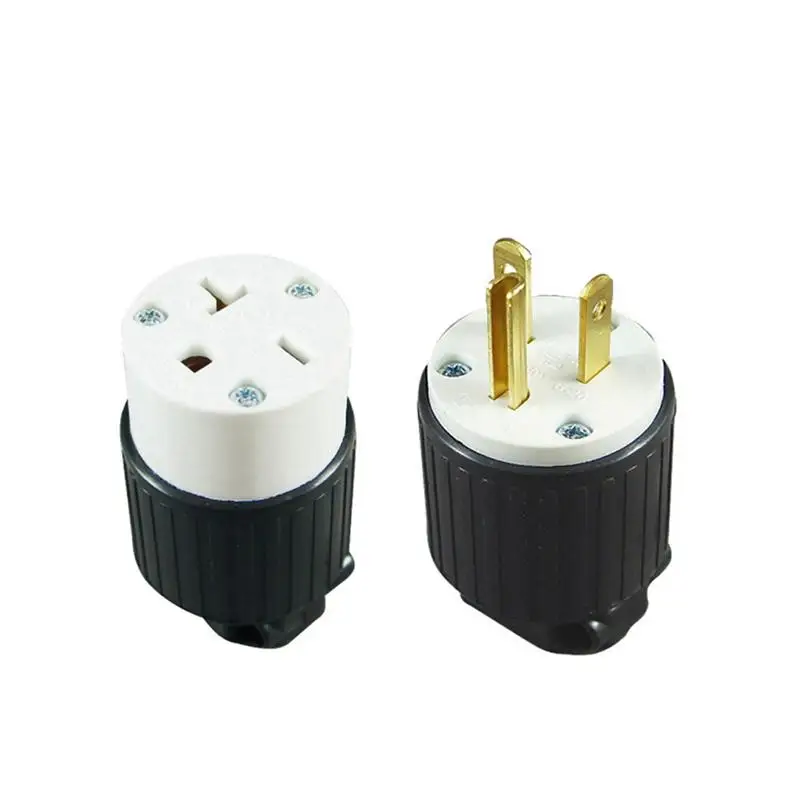6-15P/6-15R US-Standard Gerade Kabelverbinder Stecker/Buchse Verlängerungskabel-Endstücke Steckverbinder-Set 15 250 Volt – Detail 2