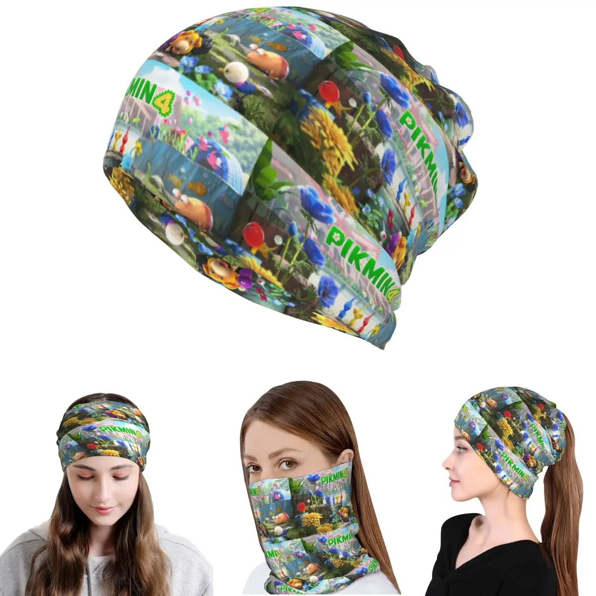 

Pikmin Bandana Neck Gaiter Mask Scarf Warm Cycling Scarf Beanies Hat for Men Women Adult Windproof