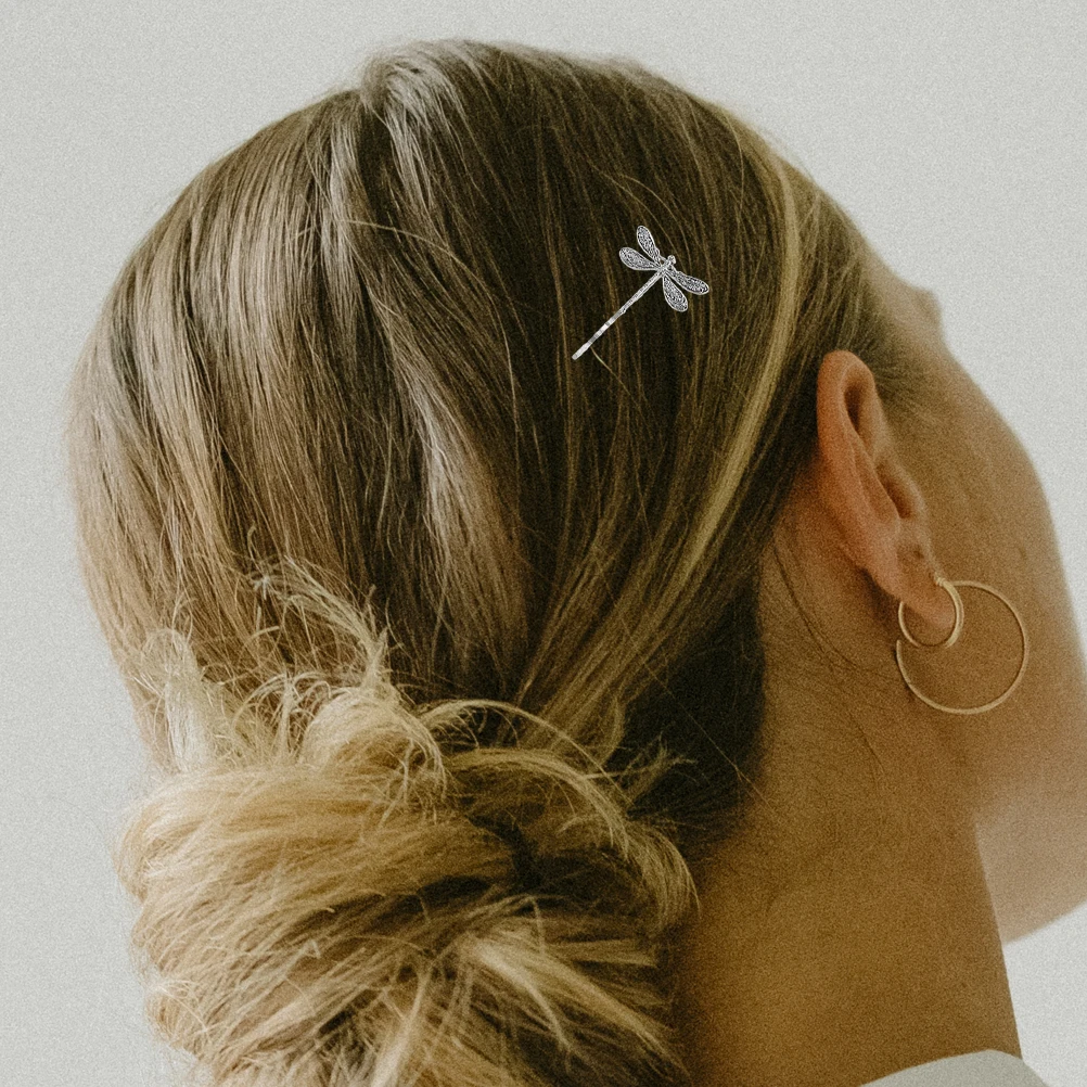 

6Pcs Vintage Dragonfly Hair Clips Metal Accessories for Women Girls Stylish Retro Headdress Wedding Party Everyday Use