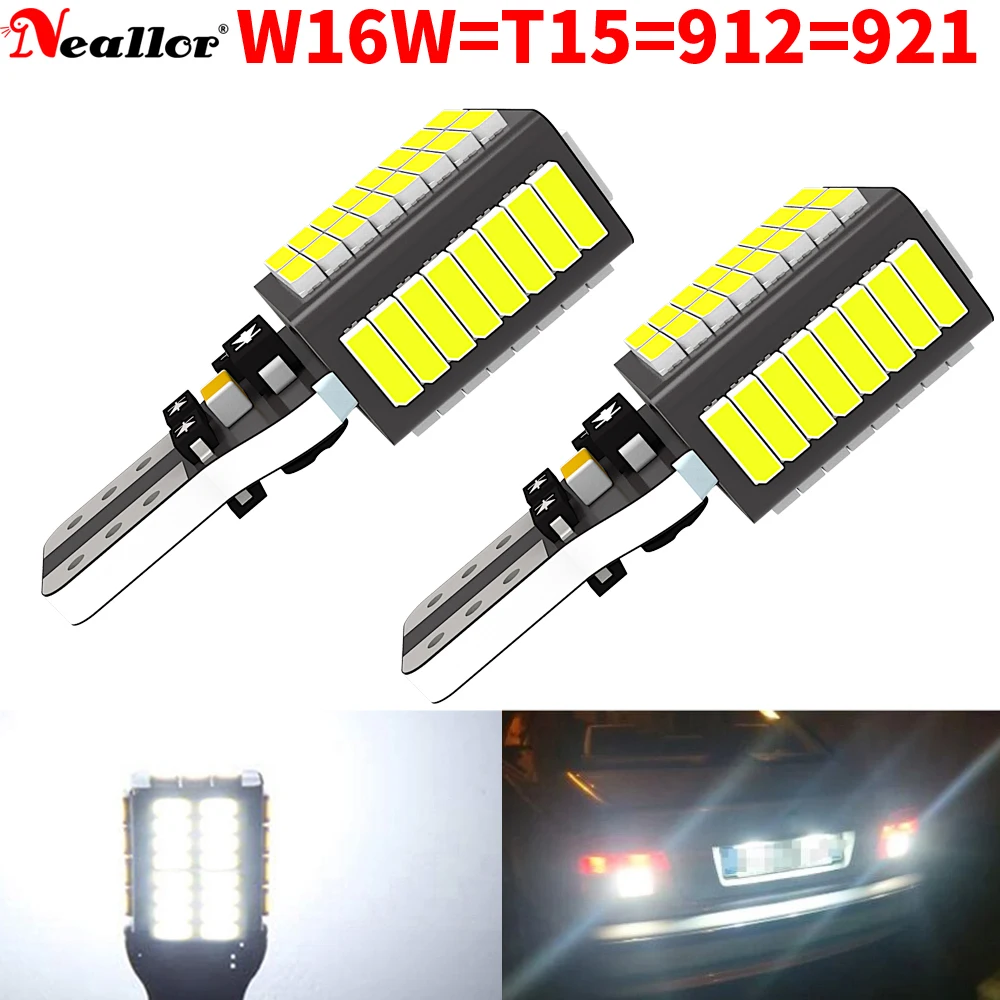 2pcs W16W T15 LED Light Bulbs 921 912 Canbus For Toyota CHR Rav4 Avensis Verso Auris Aygo Camry Prius Yaris Vitz Urban