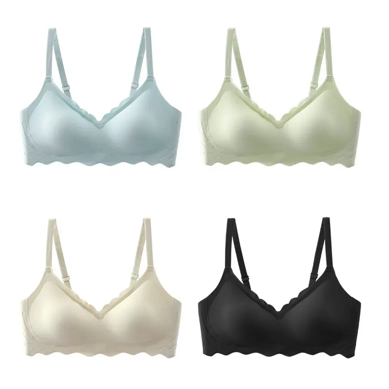 

Traceless Underwear for Young Children Female Girls Sports Bra Without Steel Ring Tops for Teens Beautiful Back Training Bra