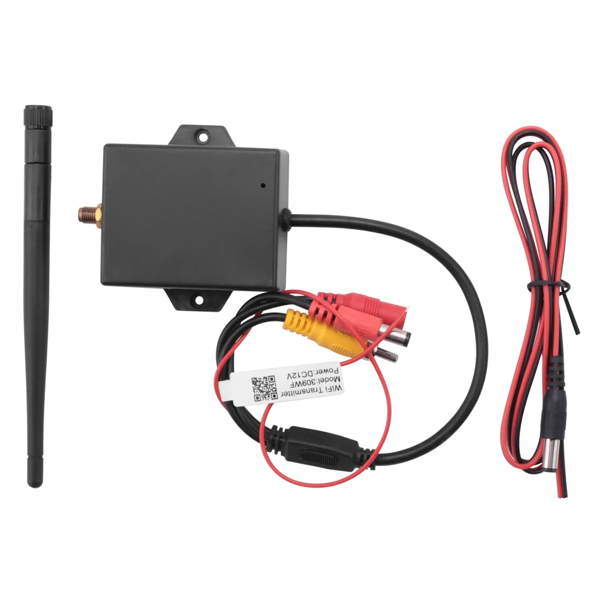 คลาสสิก WiFi เครื่องส่งสัญญาณไร้สายโมดูลรถสํารองกล้อง AV Video ด้านหลังชุดสีดํา