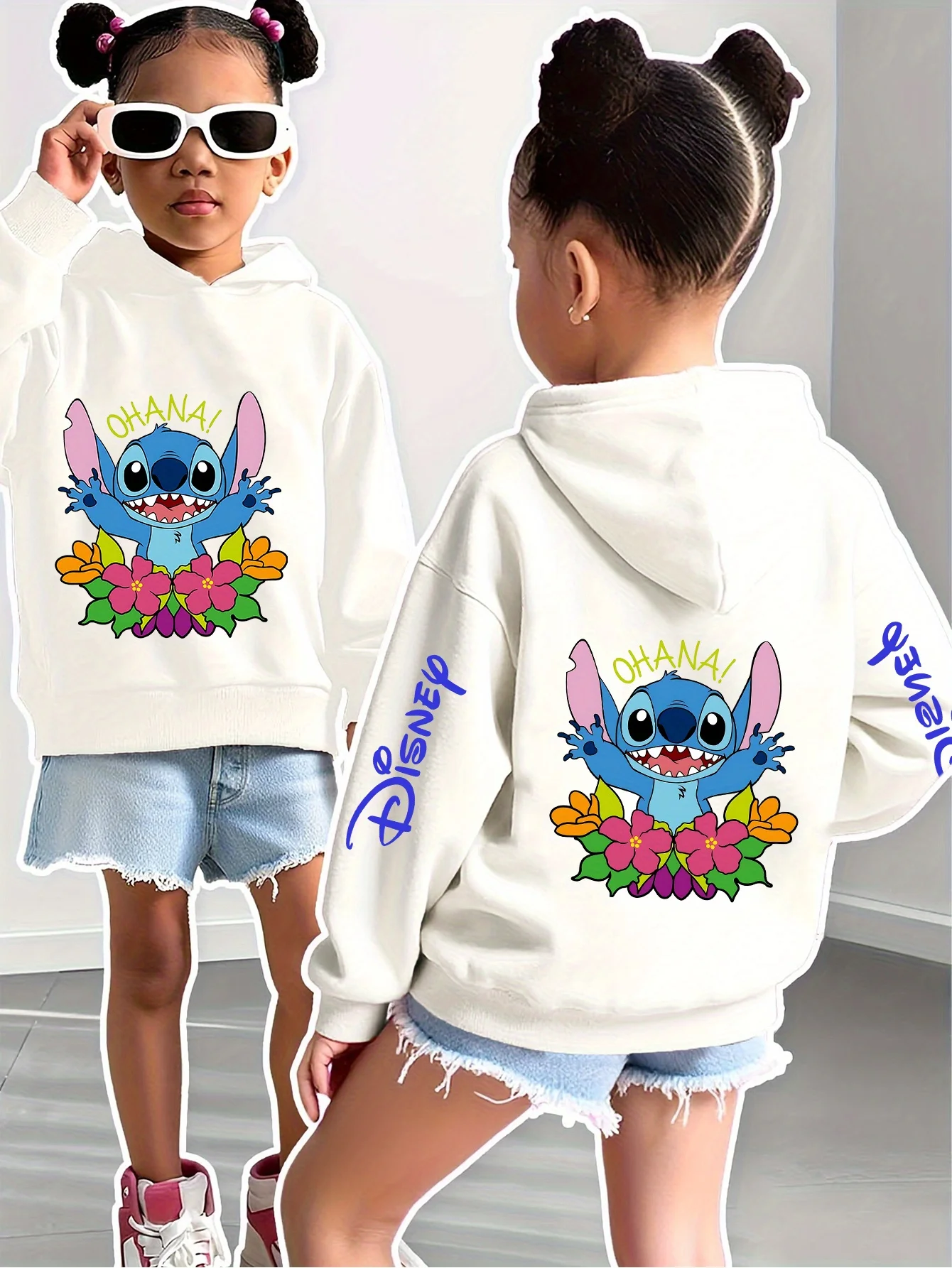 

Толстовка с капюшоном Stitch для мужчин, весенне-осенний стиль, свободная куртка American High Street, новый семейный наряд