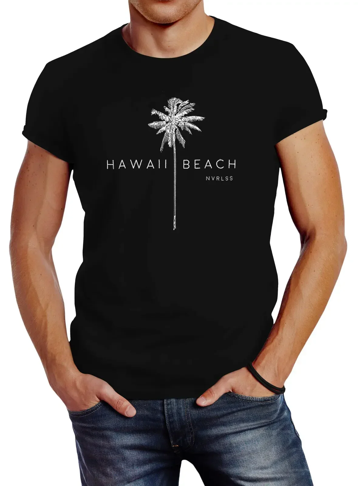 

Fashion Hawaii Beach Palme T-Shirt 100% Cotton O-Neck Summer Short Sleeve Casual Mens T-shirt Size S-3XL
