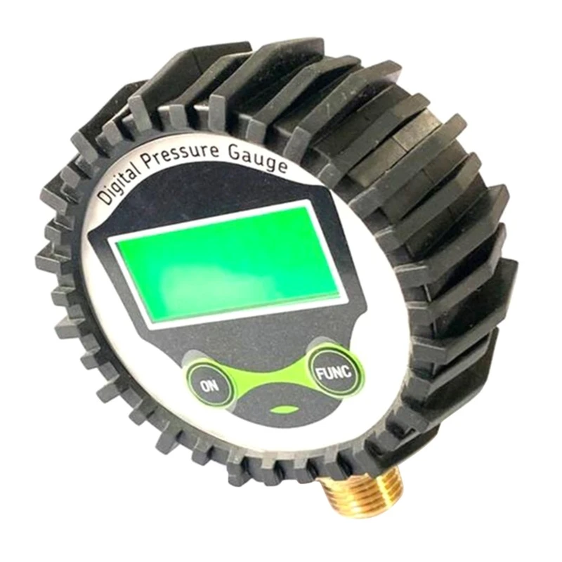 เครื่องวัดความดันสูงแบบดิจิตอล Manometer พร้อมขั้วต่อด้านล่าง G1/G1/2 และตัวป้องกันยาง 0-250psi ความละเอียด 0.1psi Dropship