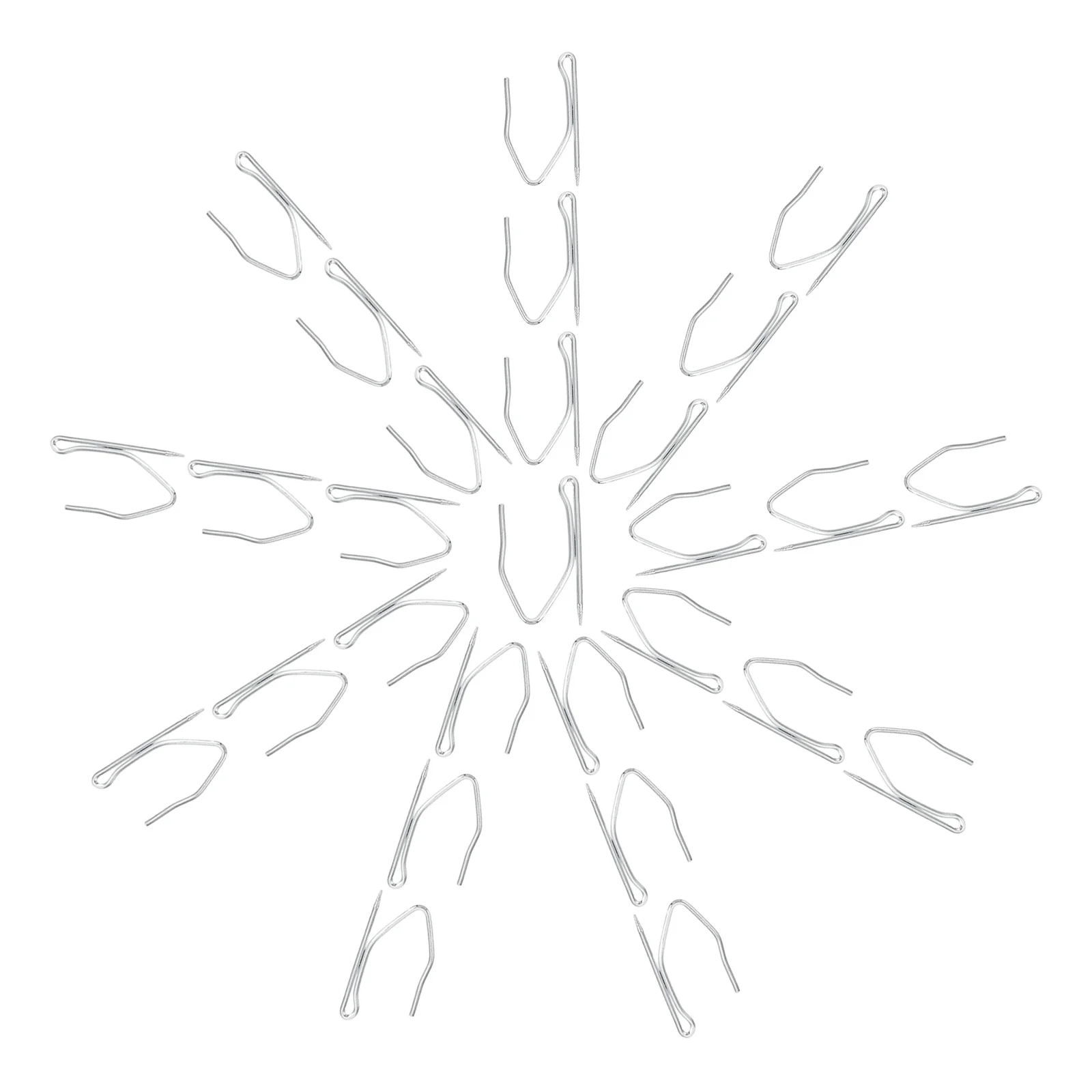 

50Pcs S-Shaped Curtain Hook Premium Iron Metal Hanger Strong Load Capacity Noise-Free Sliding Home Hotel Window Decor Supply