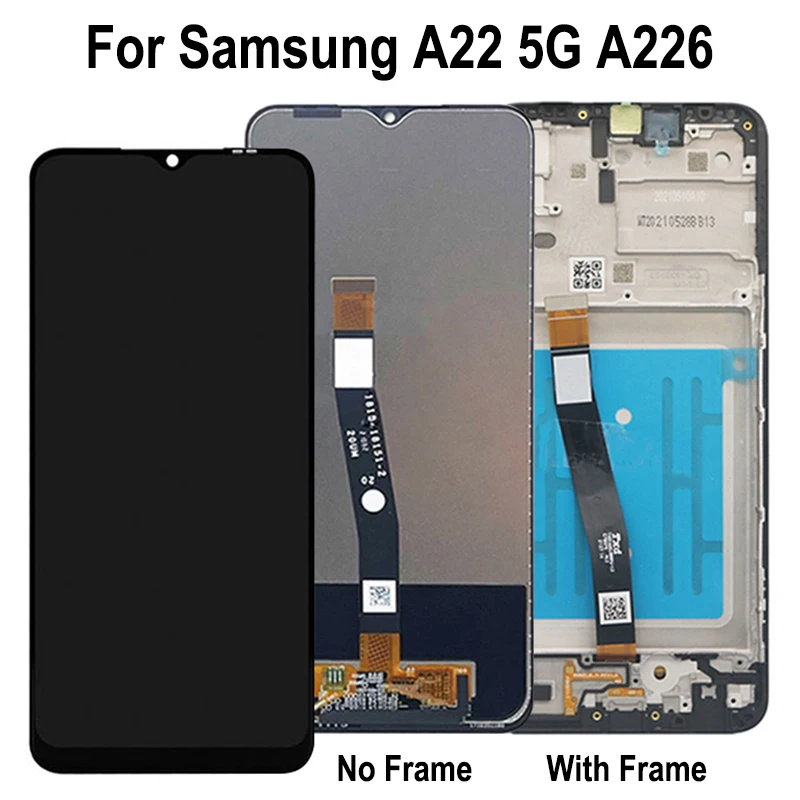 GEFENSI LCD para Samsung Galaxy A21 Lcd A215 SM-A215U pantalla LCD Digitalizador de pantalla táctil pantalla de montaje de vidrio con reemplazo de marco