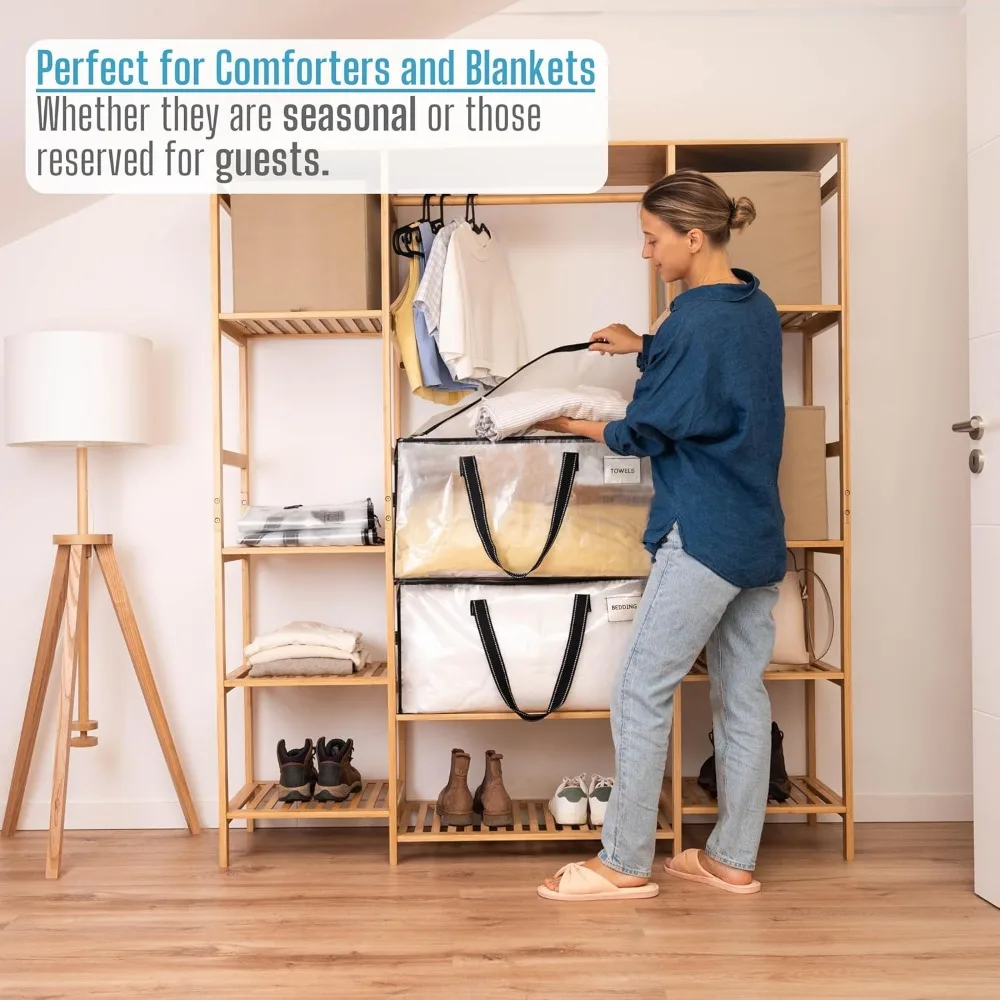 مجموعة VENO مكونة من 10 قطع من أكياس الحركة والتخزين للألحفة والبطانيات وأساسيات النوم الجامعي #4