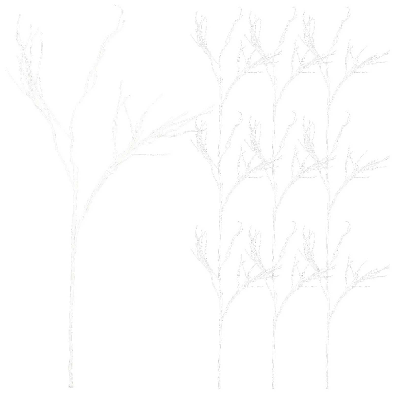 

10pcs Foam Coral Branches Artificial Faux Branches For Vase Decorative Winter Vase Filler White Birch Stems Home Office Party