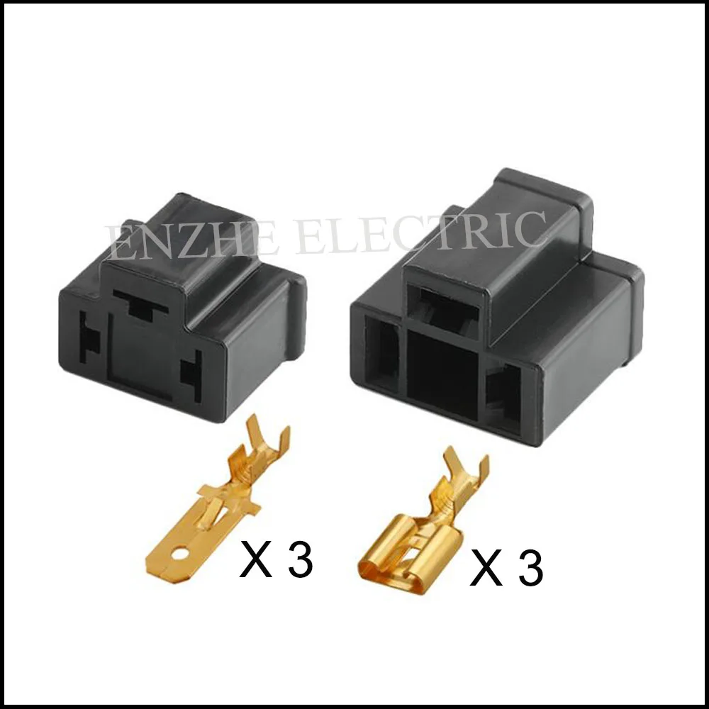 100Set DJ7033-7.8-11/21 Auto Waterdichte Kabel Connector 3-Pins Auto Plug Famale Mannelijke Socket Inclusief Terminal Afdichting