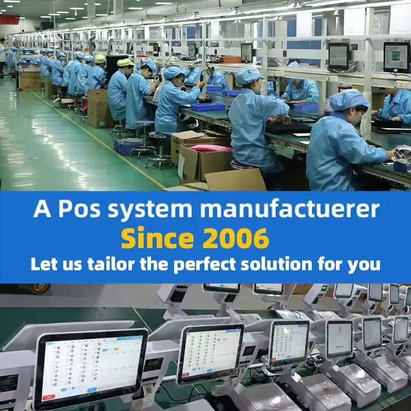 15.6 Inch Dual Touch Screen POS System All in One Cash Register for Restaurant Retail Market Payment Terminal Machine