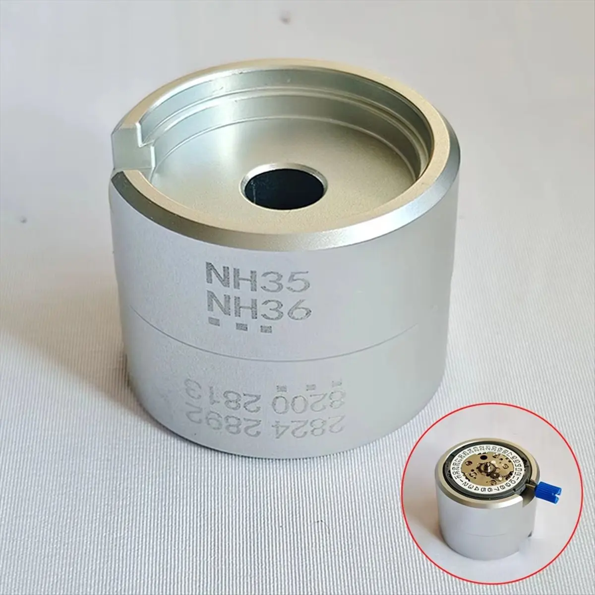 A63K& NH34 NH35 Watch Movement Holder Bracket Fits NH36 7S26 4R35 4R36 2824 8215 Movement SKX007 Mod Base Repair Assembly Tool