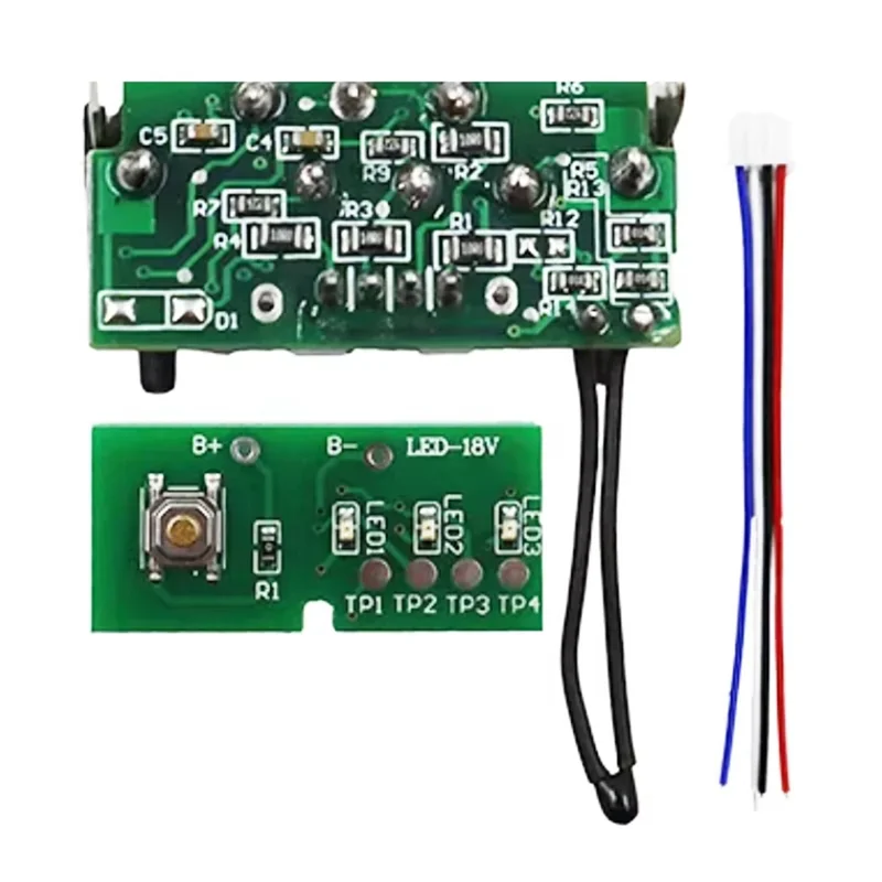 AT63-DCB200 10X21700 Lithium Battery Protection Circuit Board BMS PCBA Plastic Case For 18V 20V Battery Box Shell With St