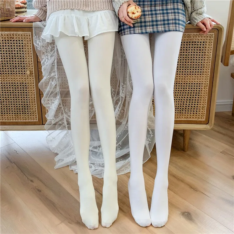 

Adult Japanese Milk White Stockings Girl Loli Lolita Velvet Thin Leggings Panty-Hose