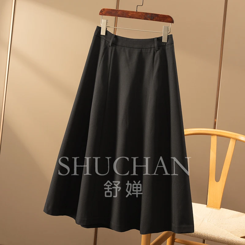Elegant Patchwork A-shaped Big Pendulum Umbrella Skirt Women 2025 Summer Faldas Mujer Moda