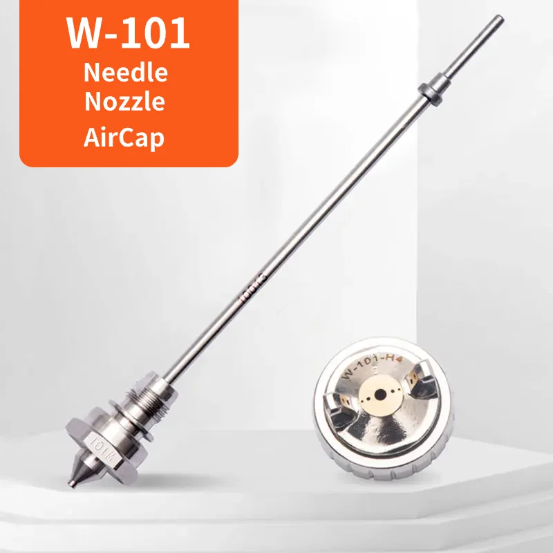 

W101 R101 R100 Spray Gun Kit Nozzle Needle Aircap Set Pneumatic Tool Parts Sprayer Component