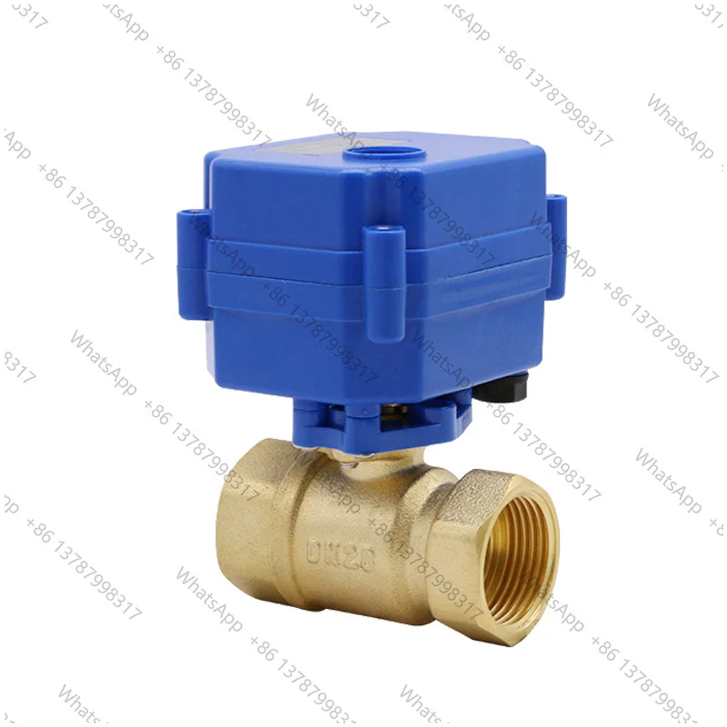 Mini Electric Ball Valve Two Way Electric Ball Valve All Copper DC12V 24V DN15 DN20 DN25 For Drainage Agricultural Irrigation