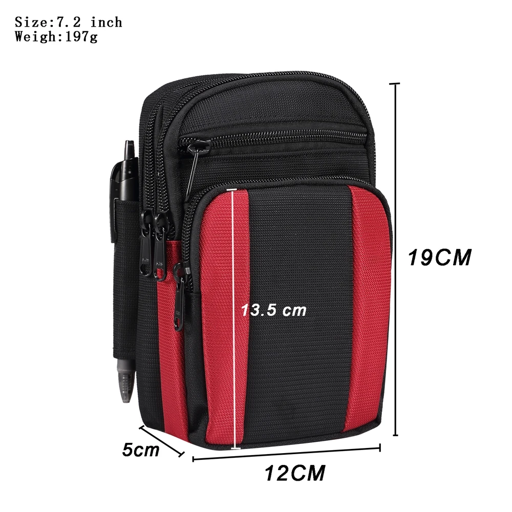 Casual Slanting Cross Shoulder Bag For Samsung iphone Xiaomi Smartphone Universal Under 7.2 inches Mobile Phone Bag Waist Bag