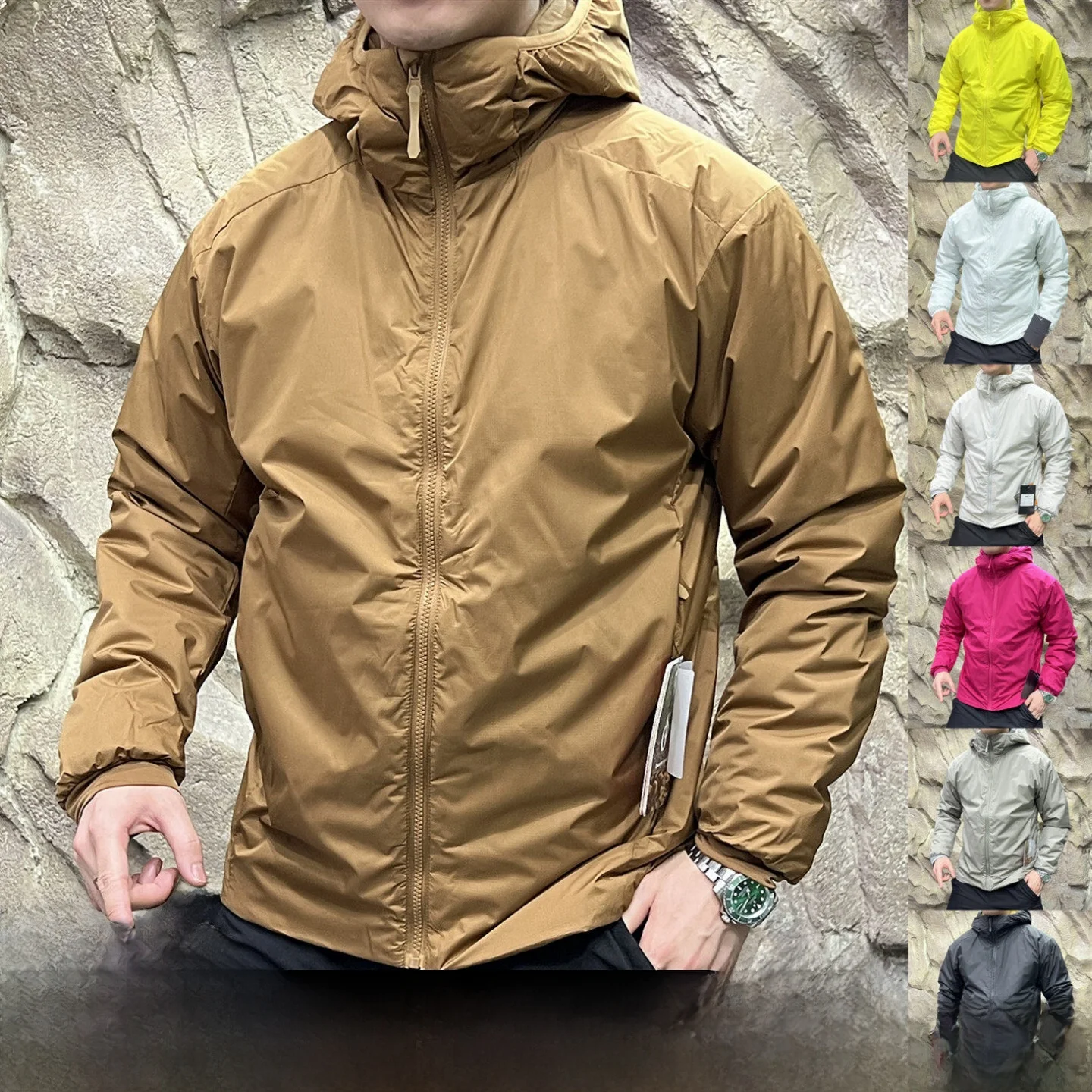 

Водонепроницаемая теплая хлопковая куртка для пар, уличная, морозостойкая, весна-осень-зима, из полиэстера, с воротником-стойкой, длинными рукавами, с капюшоном