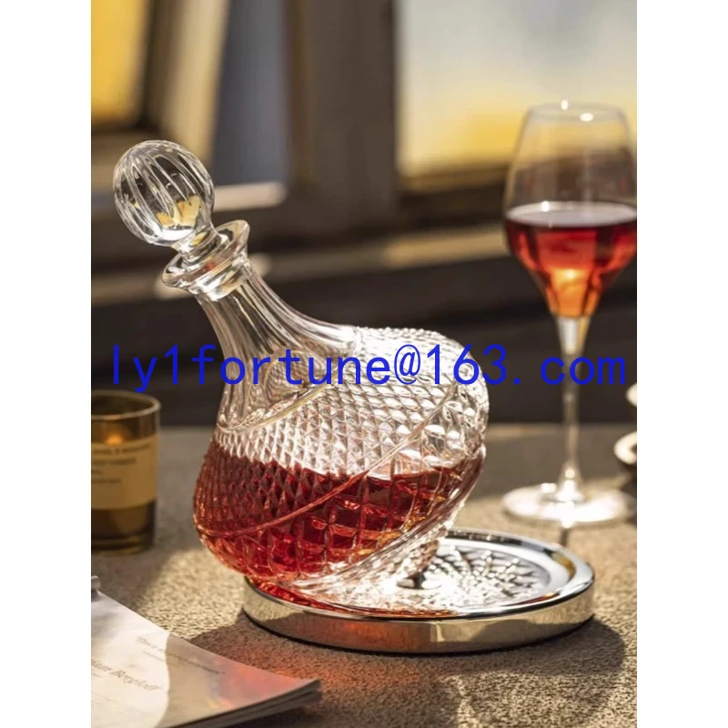 Graceful European crystal glass wine decanter High-end light luxury wine dispenser | Graceful