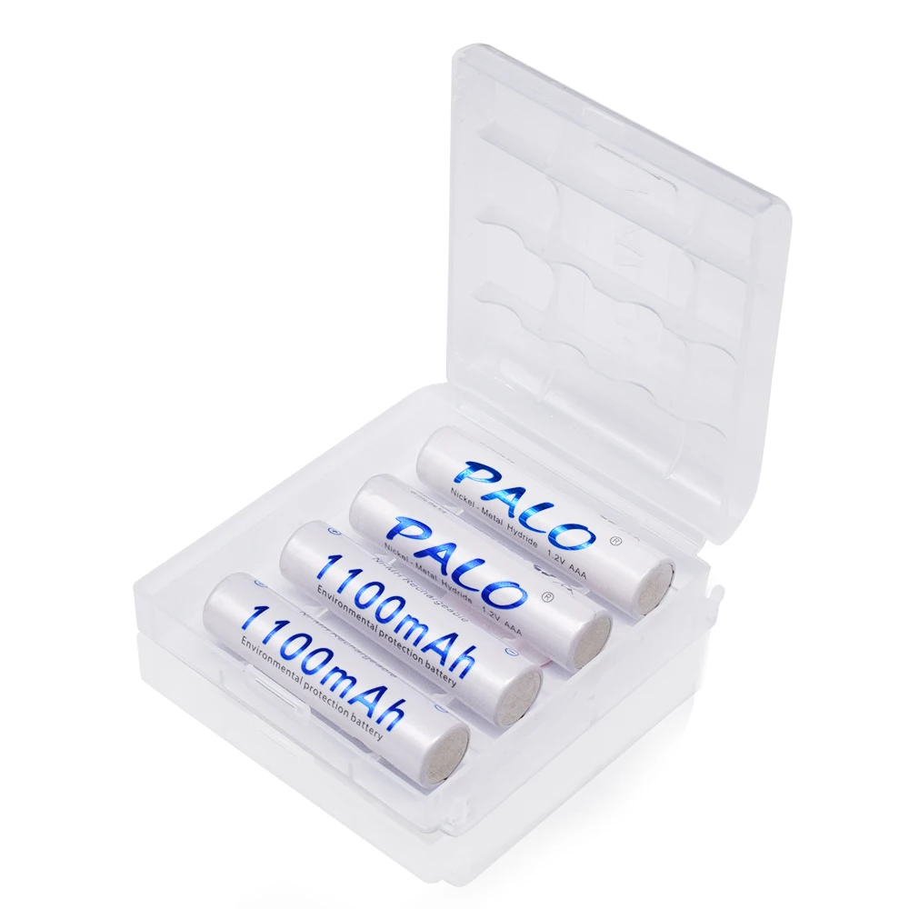 PALO 4-20pcs 1.2V NIMH AAA Battery 3A 1100mAh AAA Rechargeable Battery aaa ni-mh batteries wih 8 Slots AA AAA Battery Charger