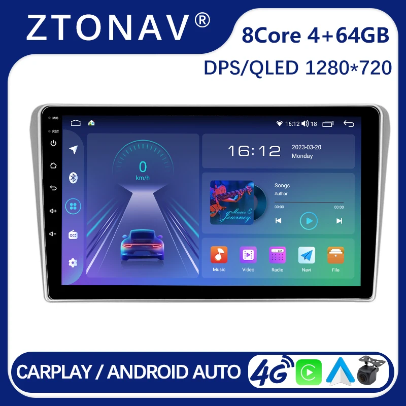 

Android Radio Stereo For Toyota Avensis T250 2 2003 2004 2005 2006 - 2009 Car Media Video Player Headunit Wireless Carplay Auto