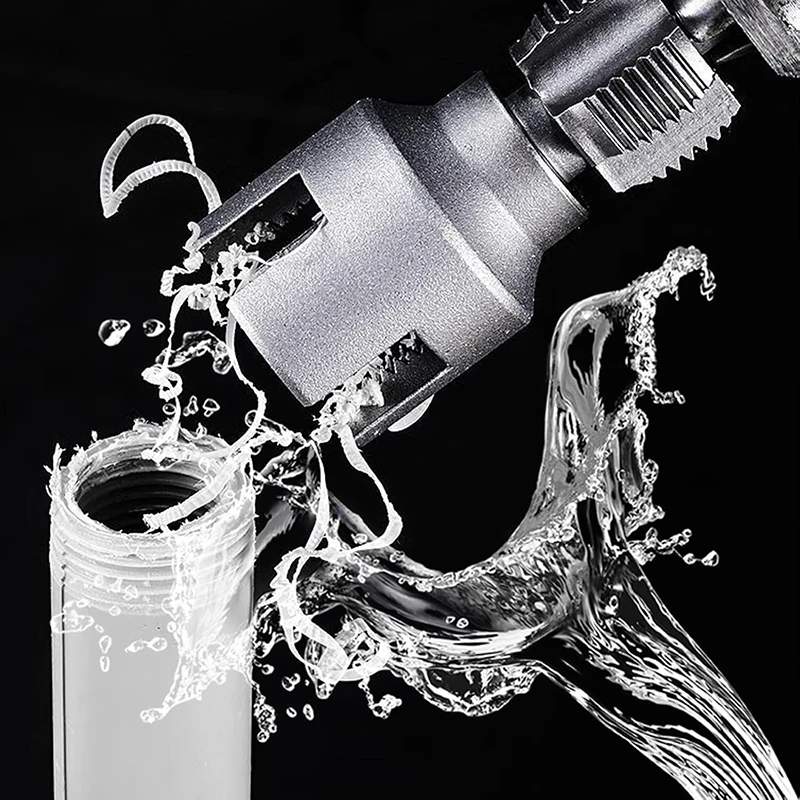 Высокоскоростной DN15 DN20 двусторонний инструмент для нарезания резьбы внутренних и внешних труб Электрическая дрель 4/6 точек Инструмент для резки водопроводных труб