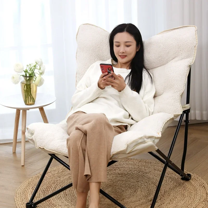 

Ленивый диван, один балкон, лежачий домашний стул для девочек, милый шезлонг для спальни и отдыха