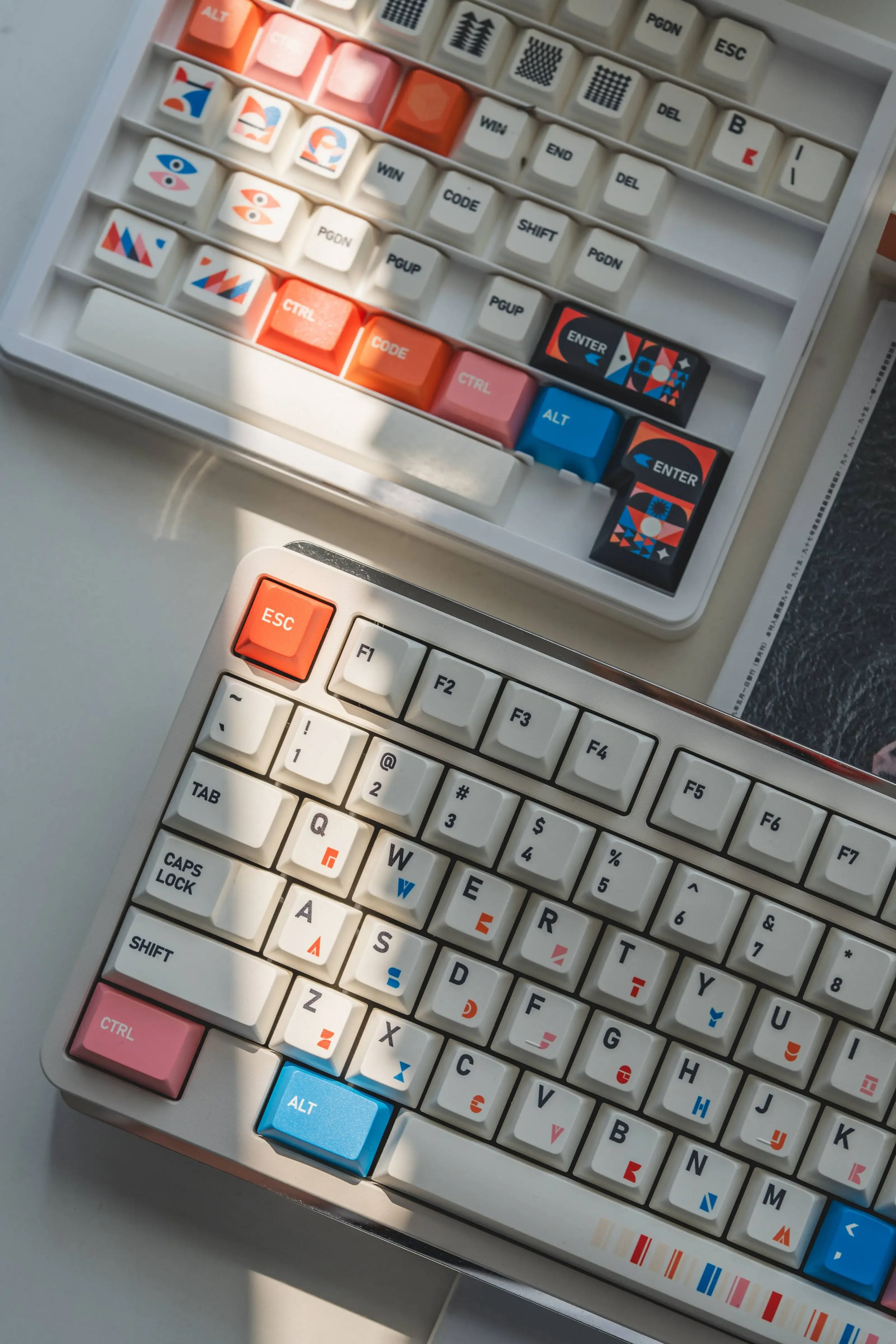 Mek Wukds الهندسة موضوع لوحة المفاتيح الميكانيكية أغطية المفاتيح مخصصة PBT كامل الحرارية التسامي Keycap ألعاب لوحة المفاتيح الملحقات