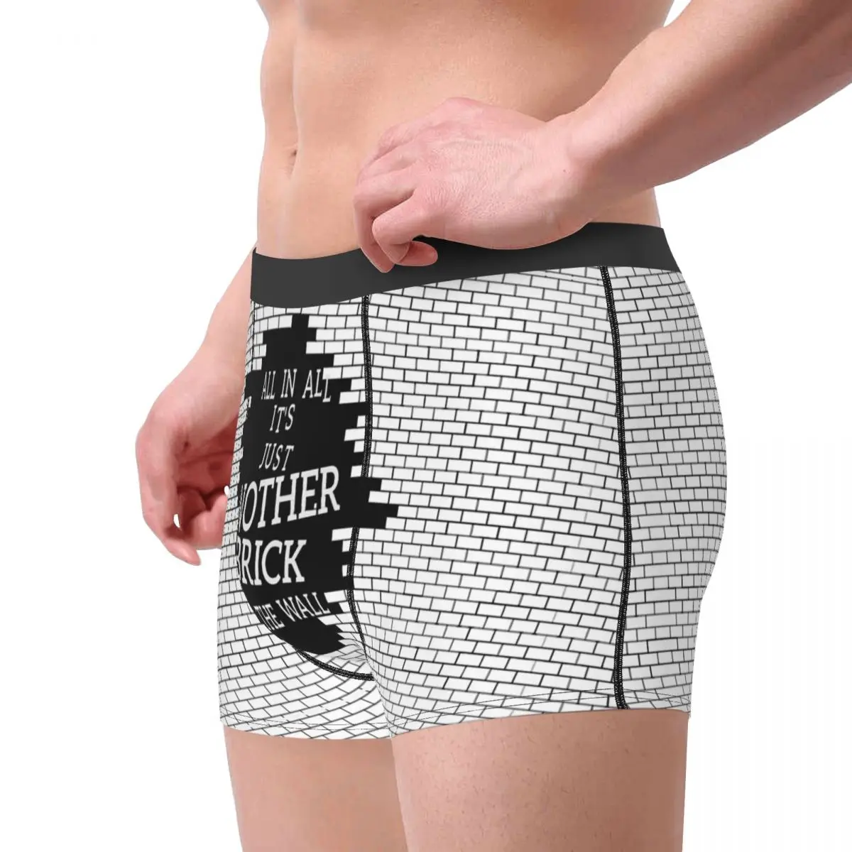 Graffiti Doodle Sweet Art Brick In The Wall Underpants Cotton Panties Male Underwear Sexy Shorts Boxer Briefs