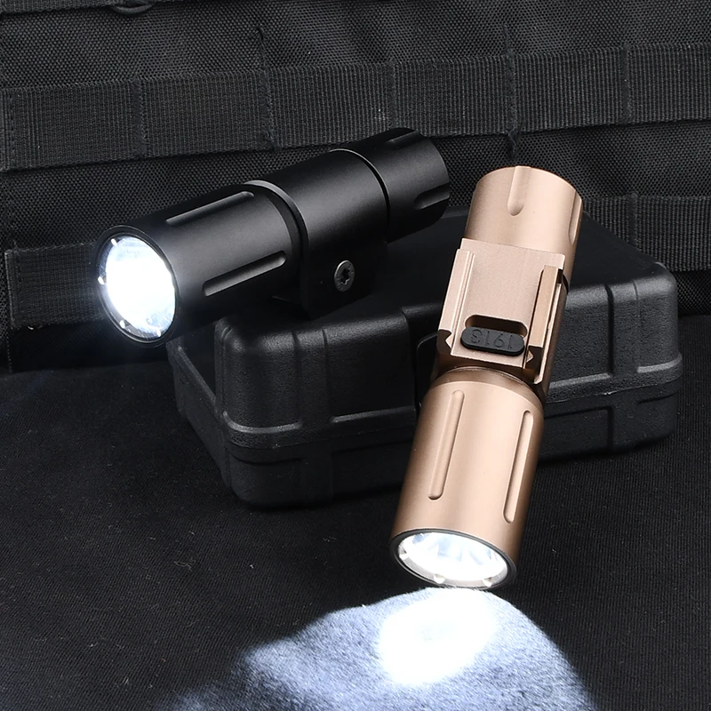 WADSN Tactical PDW350 PLHv2 Flashlight 1000Lumens High Power Hunting Scout Light Dual Function Pressure Switch Airsoft 20MM Rail