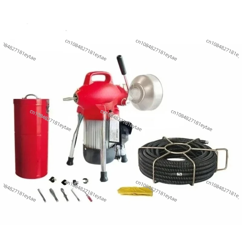 GQ-75 Sewage Pipe Cleaner, Electrical Drain Cleaning Machine with Immunity Eel Function for Clog Removal