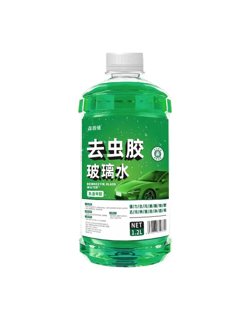 Green car glass cleaner with strong cleaning and oil film anti freezing properties -40 degrees winter glass cleaner