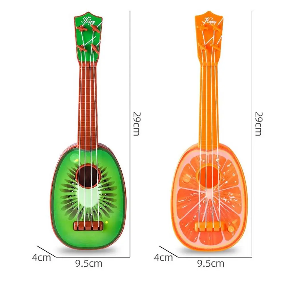 Instrumento educacional brinquedo inclinado montessori brinquedos frutas ukulele instrumento musical guitarra brinquedo instrumento musical brinquedo