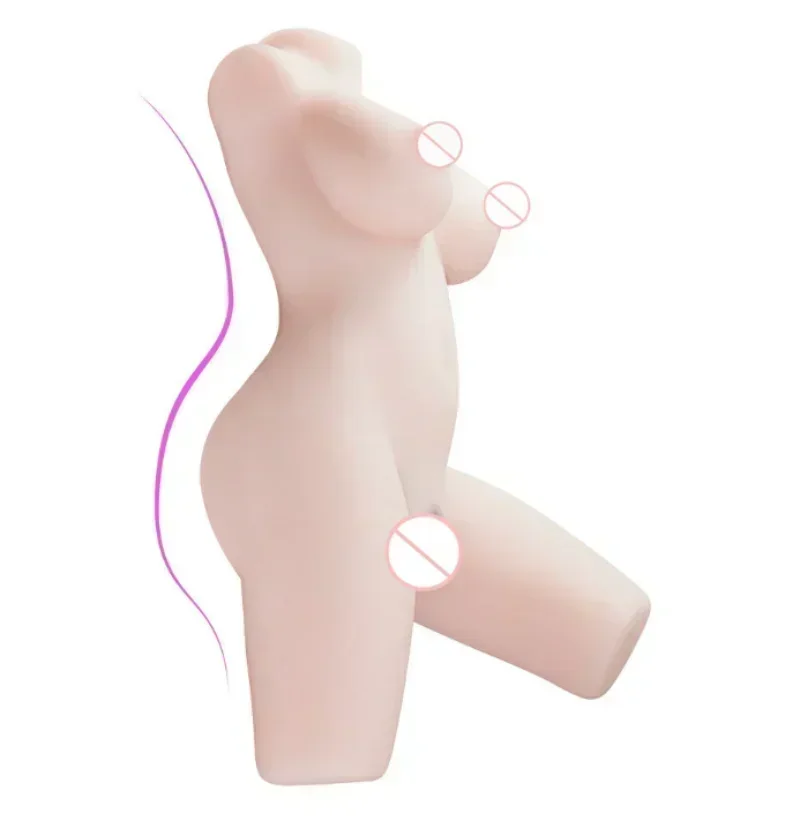 Vaginale realistische Textur-Masturbation für Männer, männlicher Masturbator, Tasse, weich, Deep Throat, echtes Analsexspielzeug mit großen Brüsten, Gesäß