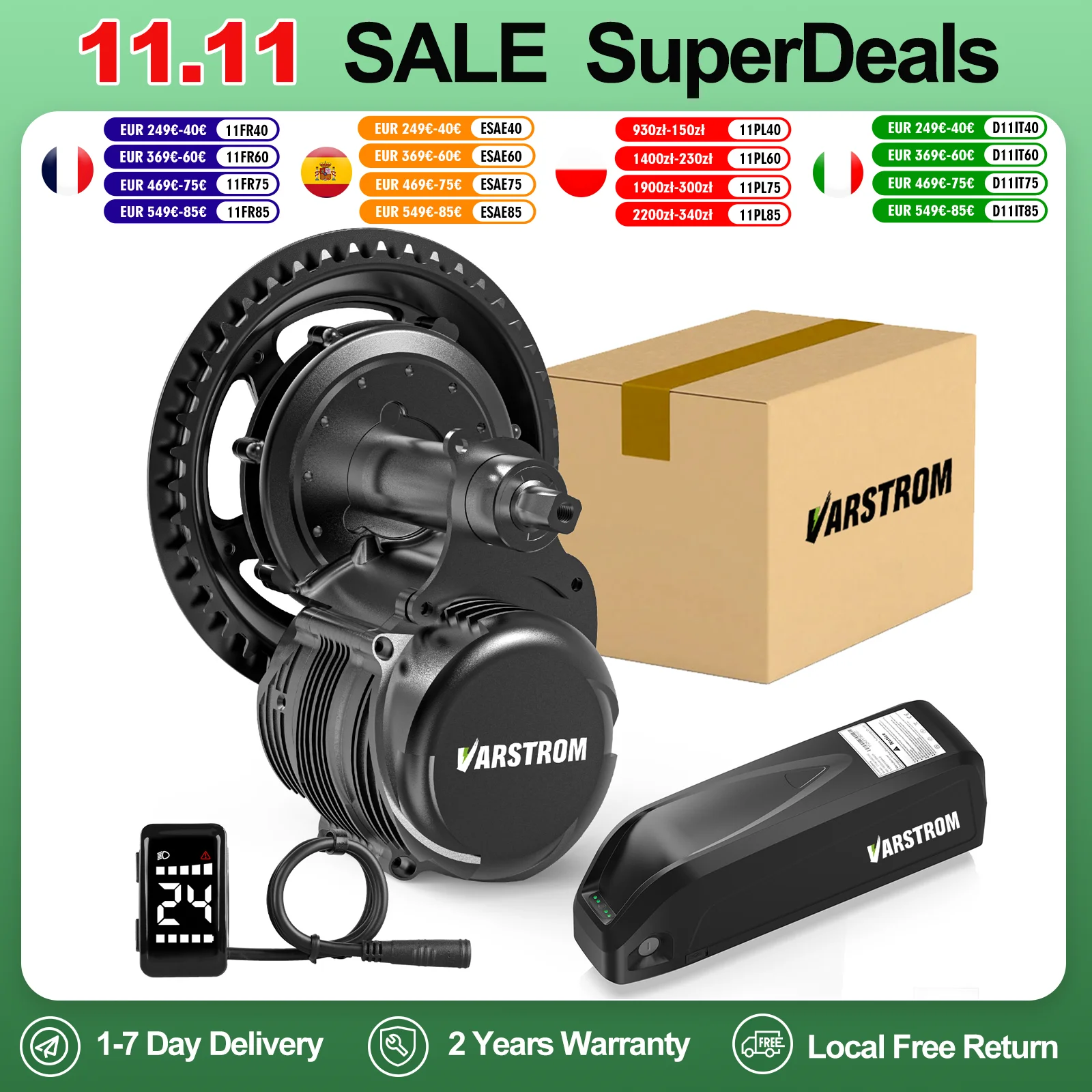 Tongsheng 250W 500W 750W 1000W TSDZ2B TSDZ8 kit de vélo électrique 36V 48V capteur de couple moteur moteur central avec batterie au Lithium 25Ah Ebike