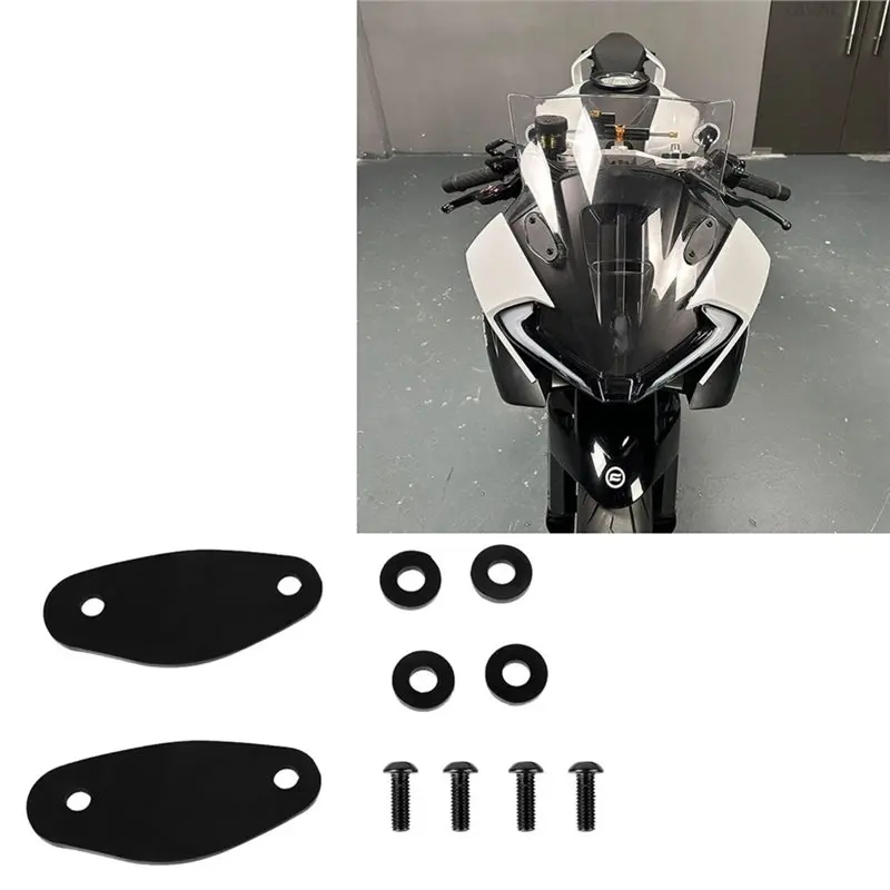 A30P-For 675SR-R 675SS 675SR 2024-2025 Rearview Mirrors Hole Cover Mirror Block Off Base Plates Motorcycles Accessories