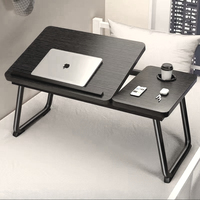 Foldable Laptop Table Adjustable Angle Mini Bedside Desk for Home Office