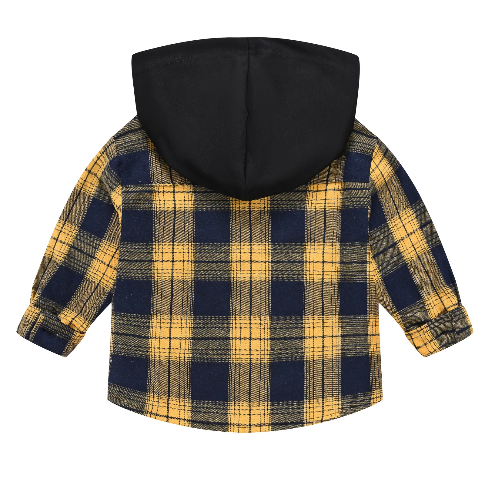 Spring Fall New Style Boys Shirts Plaid Fashion Kids Jacket Long Sleeve Hooded Boys Coat Birthday Gift 3-8 Years Kids Clothes