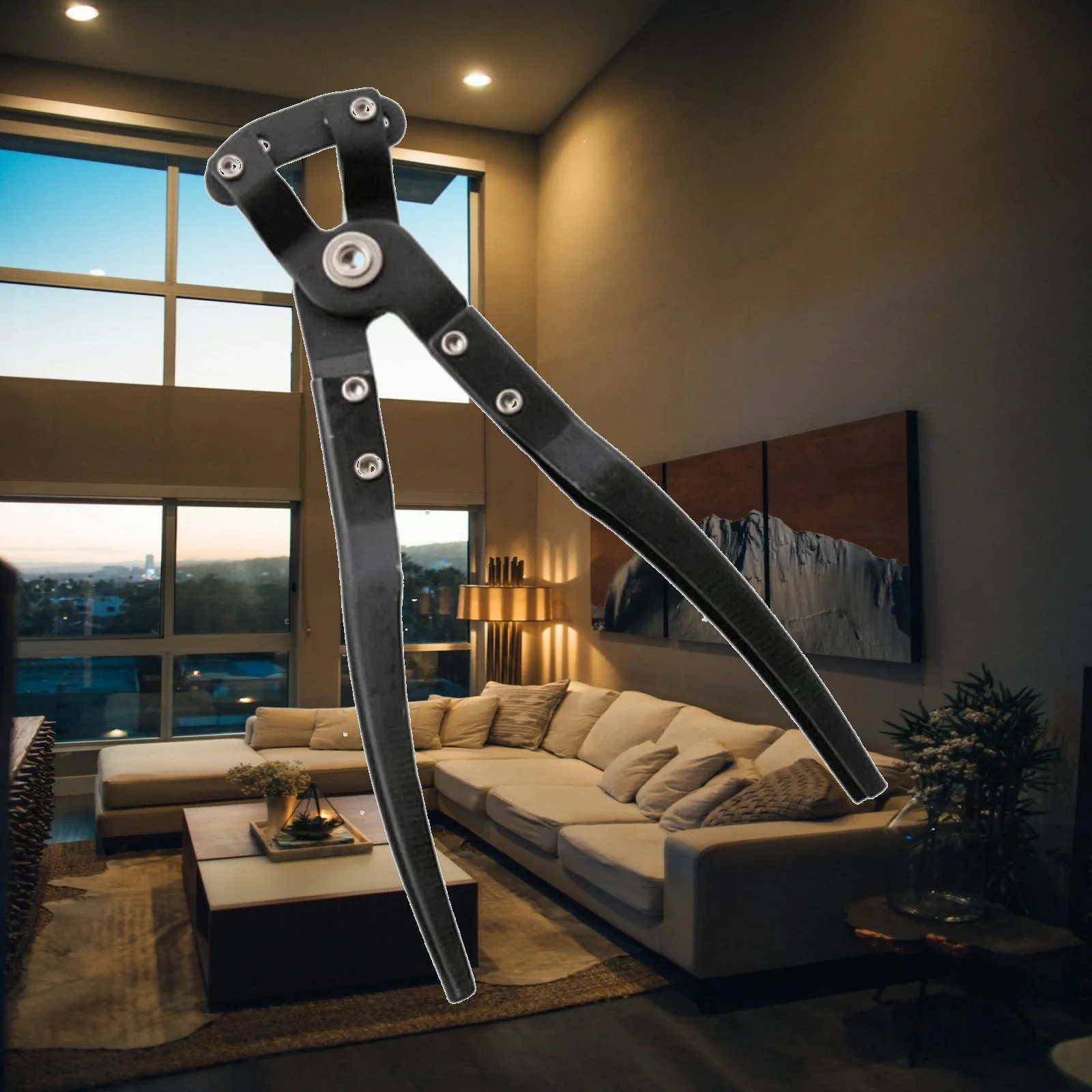 Flange Wrench Ergonomic Flange Adjustment Tool Corrugated Pipe Wrench High-Force Pliers Labor-Saving for Mechanics