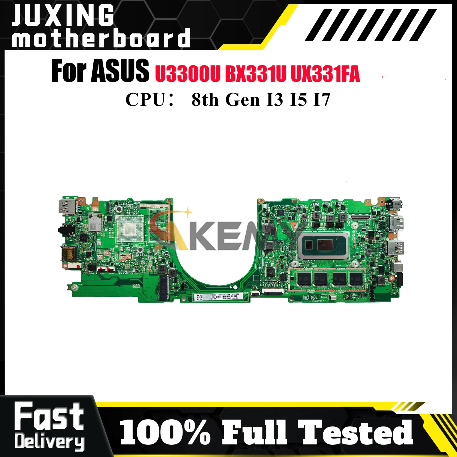 

UX331FA Laptop Motherboard For ASUS ZenBook UX33UA UX331 U3300U UX33UAL BX331U UX33UN Mainboard With I3 I5 I7 CPU 100% tests OK