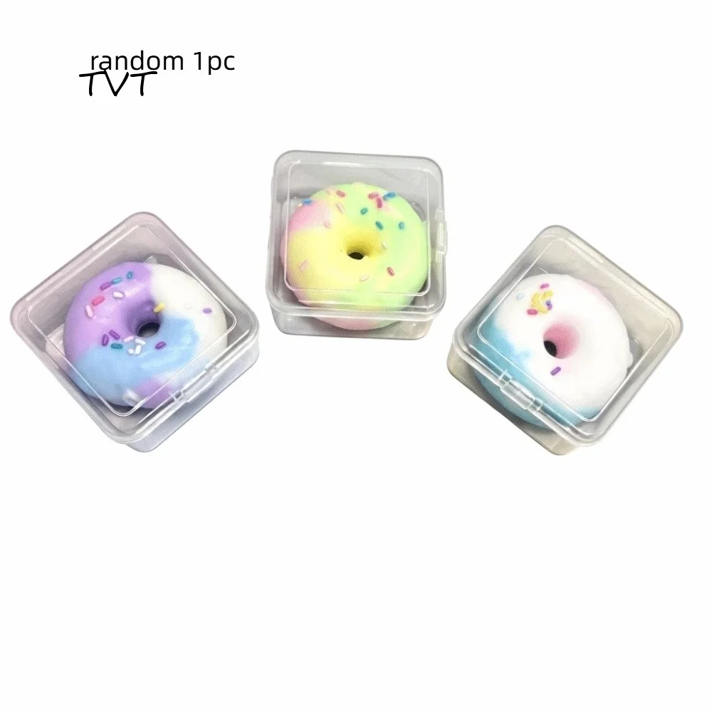 Crispy Crispy Donut Squishy Toy Donut Shape Chocolate Color Crunchy Donut Squishy Toy Crunchy Cute Crispy Donut Fidget Toy