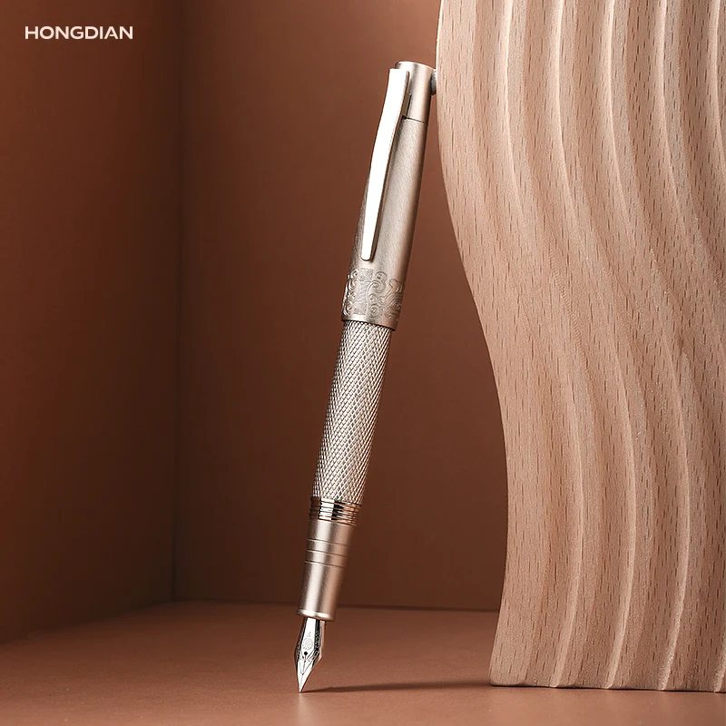 LT Hongdian Gentian Limited 6013S Pióro Wieczne do Grawerowania, Wygięta Stalówka, Kaligrafia, Prezent, Wymienny Wkład, Retro, Unisex — zdjęcie produktu 5