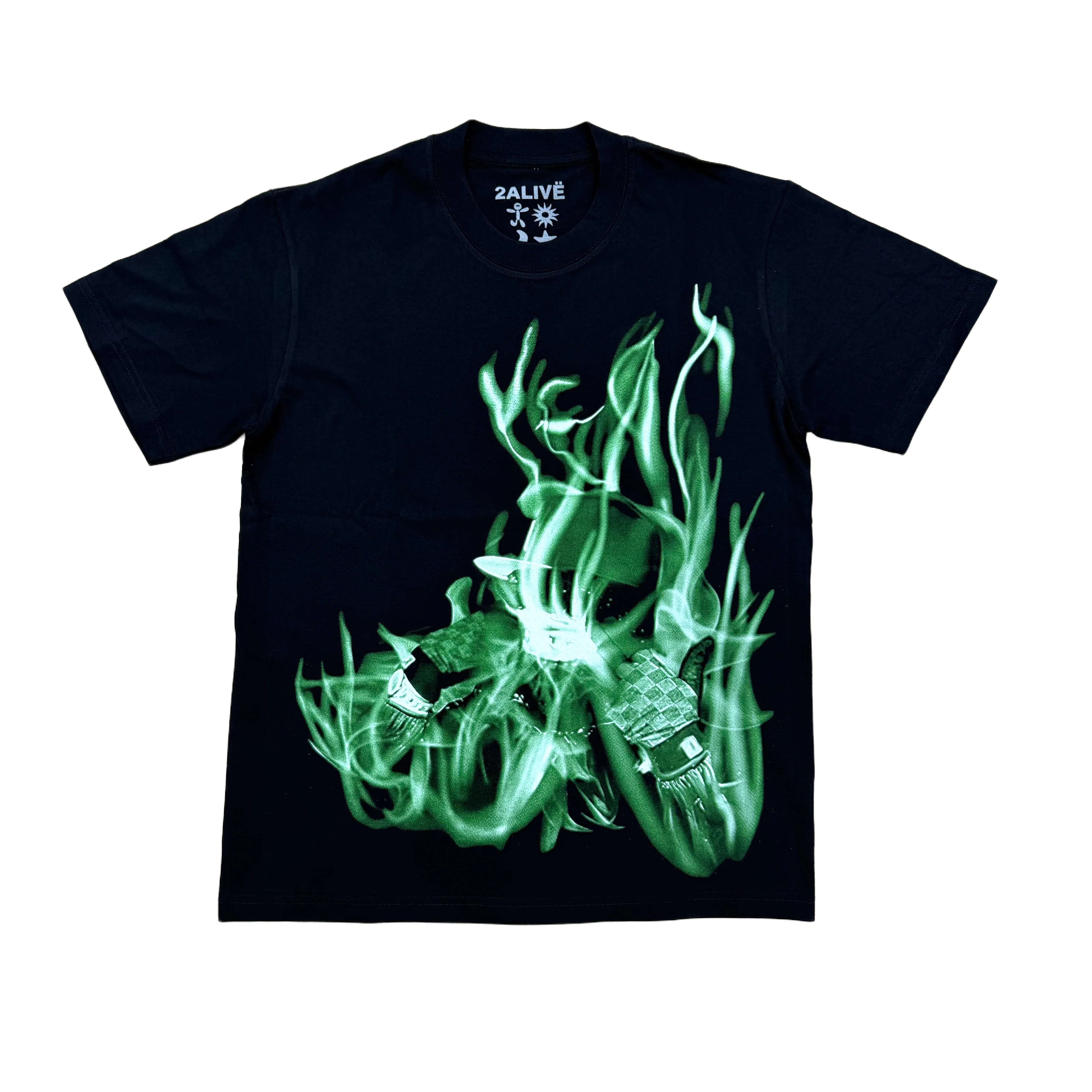 T-shirt vert pour hommes, merchandising du tour Yeat 2 Alive, Hip Hop, Skateboard, Street, en coton, taille américaine F47