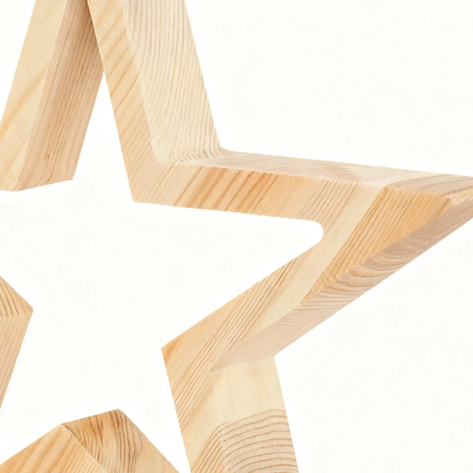 Christmas Star Table Decor 3 Pieces Holiday Festive Decoration Crafts Star Sign For Desk Coffee Table Fireplace Mantle Bookshelf